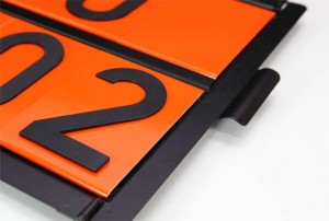 Regoplast-Gefahrguttafel Unterbau Klappe